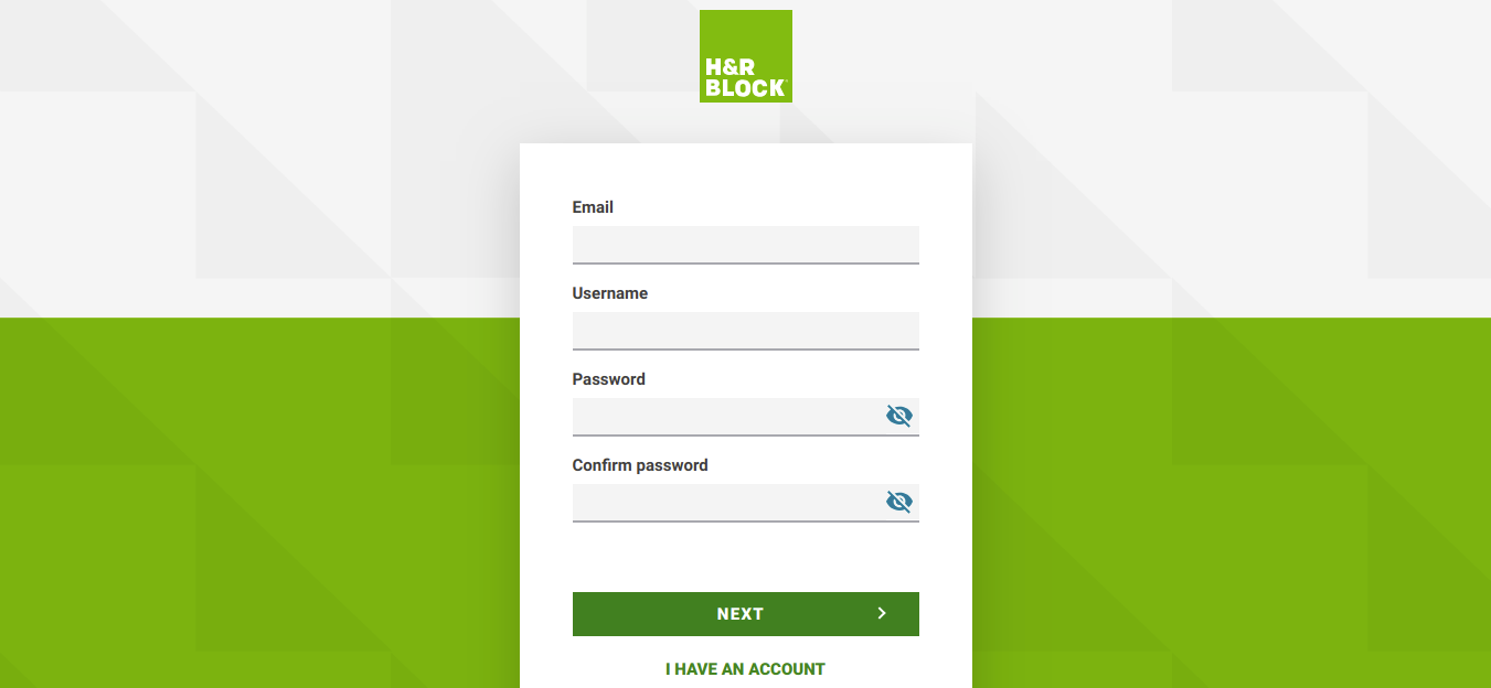 H R Block Create Your Account