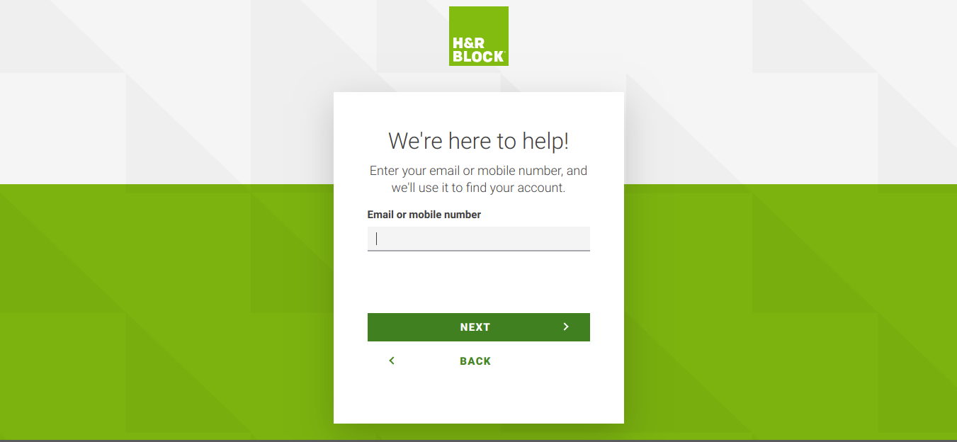 H R Block Find Your Account