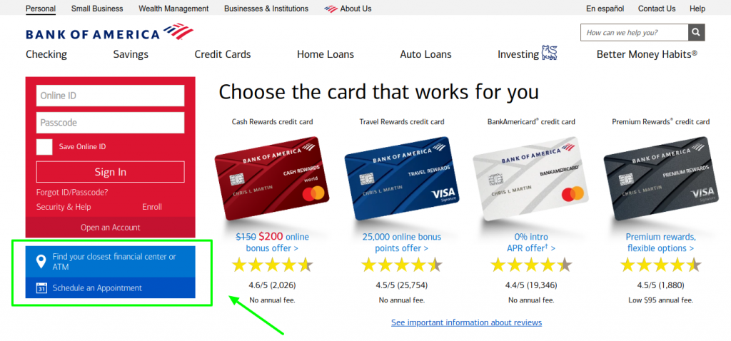 Bank Of America Credit Card Account Login Guide Price Of My Site 5548