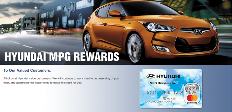 Hyundai Reward Card Logo