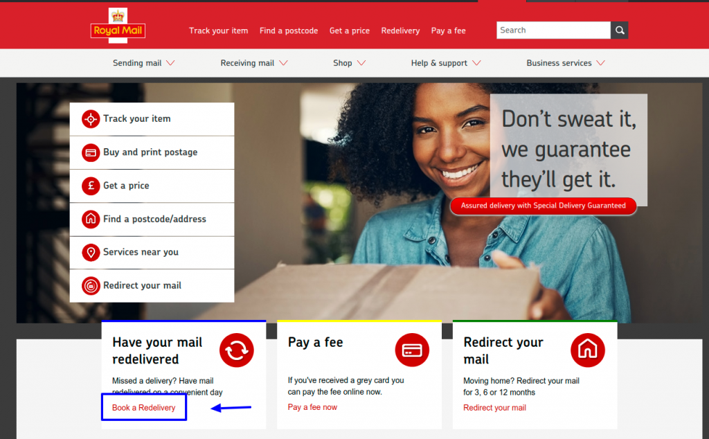 Www.royalmail.com - How To Book Royal Mail Redelivery Online - Price Of ...