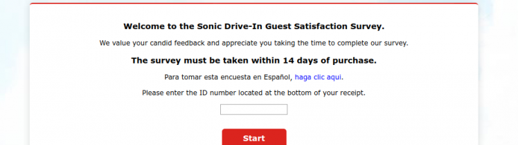 Sonic Drive-In Guest Satisfaction Survey