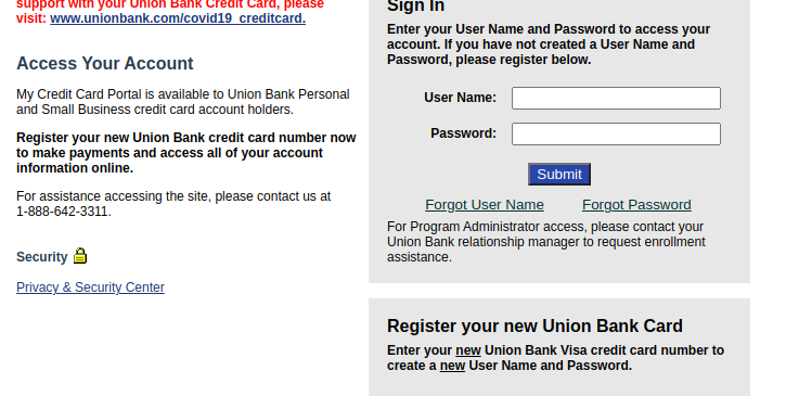 Union Bank Visa Logo