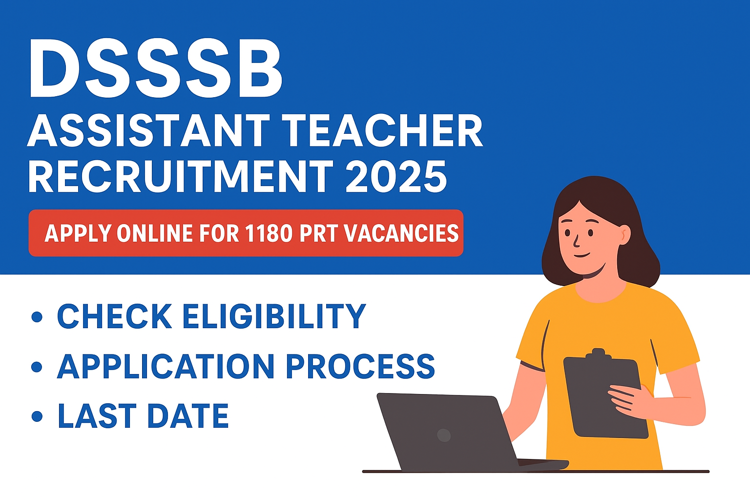 DSSSB Assistant Teacher Recruitment 2025