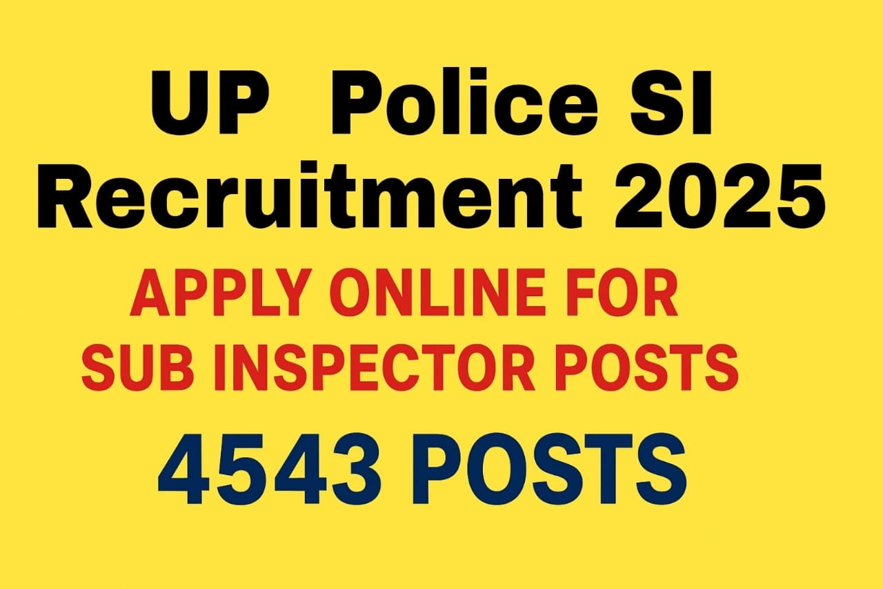 UP Police SI Recruitment 2025