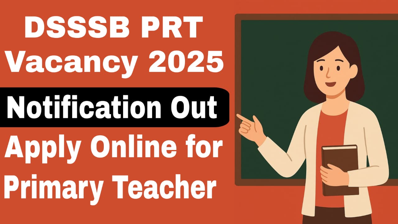 DSSSB PRT Vacancy 2025
